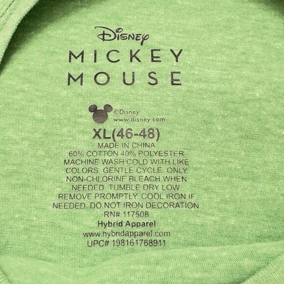 St. Patrick's Day Mickey Mouse Lucky Green Graphic T-Shirt - Mens XL - Picture 12 of 14